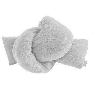 Декоративная подушка Apelt Ciao Knoten, смесовая ткань - светло-серый