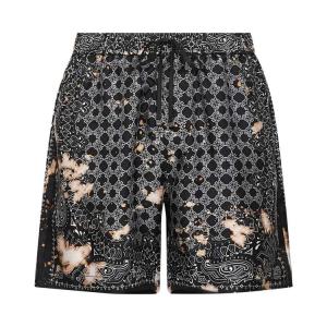 Шорты Amiri Bleach Bandana Short, Black