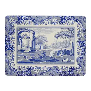 Набор из 4 синих итальянских салфеток Portmeirion, синий