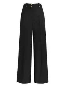 Брюки широкого кроя Moncler, черный
