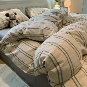 MUJI Комплект постельного белья 4 предмета, простыня 150x200 см, пододеяльник 120x200 см