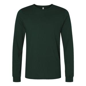 Футболка унисекс из джерси с длинными рукавами BELLA + CANVAS Bella+Canvas, цвет Forest