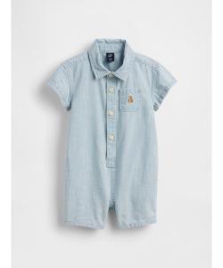 (K) Карманный короткий комбинезон (детский)