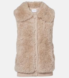Жилет из овчины Yves Salomon, Ficelle