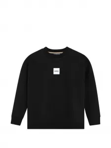 Толстовка с нашивкой-логотипом BOSS Kidswear, черный