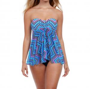 Слитный купальник Bandeau без бретелек Flyaway In Tempo Profile by Gottex