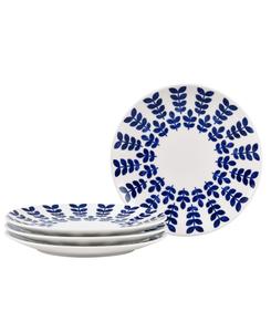 Набор из 4 салатниц Sandefjord Coupe, диаметр 8,25 дюйма Noritake, синий