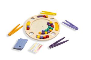 Bs Toys, деревянная сенсорная игра с зигзагообразными щипцами