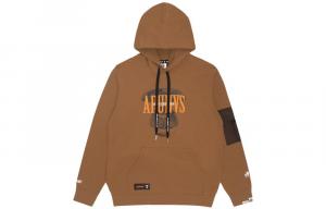 Толстовка с принтом логотипа A Bathing APE и панелями Aape, коричневый