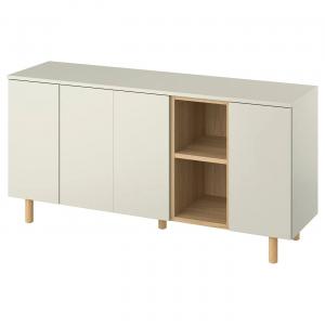 Шкаф LEDAMOT IKEA, 150x42x75 см, серо-бежевый