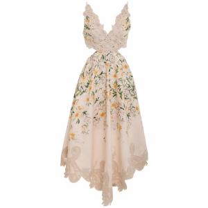 Платье миди Coaster Battenburg с цветочным принтом Zimmermann, Rouge