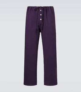 Широкие брюки астор из шерсти Bode, Purple