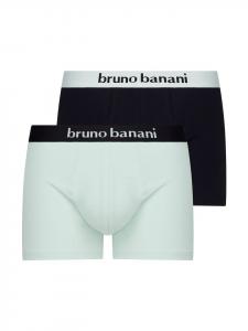 Трусы Bruno Banani Retro Short / Pant Flowing, цвет Hellblau/Schwarz
