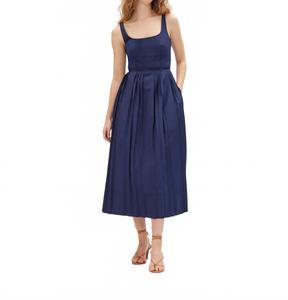 Платье Присцилла в морском синем Tanya Taylor