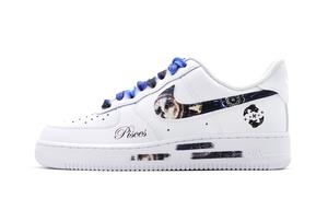 Мужские кроссовки для скейтбординга Nike Air Force 1, White/Blue