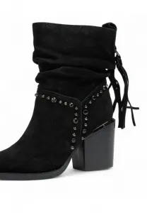 Ковбойские/Байкерские ботильоны Alma En Pena, Black