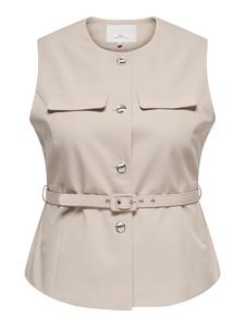 ONLY Carmakoma Жилет 'CARMia' в цвете капучино
