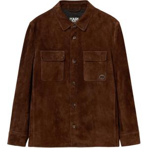 Кожаная куртка Karl Lagerfeld FW25 мужская KARL LAGERFELD / Karl Lagerfeld Jeans, Coffee