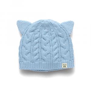 вязаная шапка с ушками животных