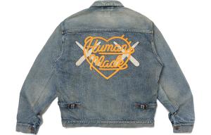 X KAWS Cobranded Series Джинсовая куртка унисекс индиго Human Made