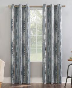 Аллегория Абстрактная картина 40 x 84 дюйма Затемняющая штора Sun Zero, синий