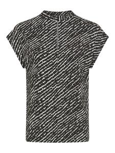 Рубашка с короткими рукавами в черно-белый узор Laura Scott