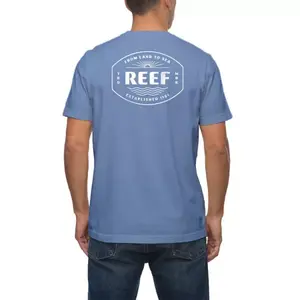 Мужская футболка с принтом Cabo Reef, цвет steel blue