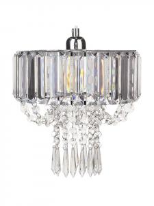 Beliani Подвесные светильники ADORN в прозрачно-серебристом исполнении - (Ш) 25 x (В) 87 x (Д) 25 см