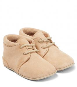 Детские замшевые туфли на шнуровке Petit Nord, Cream Suede