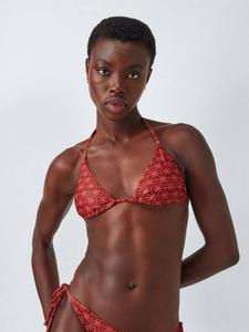 Топ бикини треугольник Miami Beach John Lewis, Red/Pink