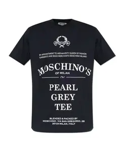 Футболка с принтом Moschino, черный