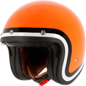 Шлем Von Dutch x helstons long way jet, Orange/Black/White