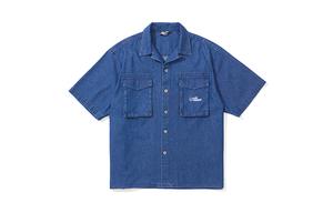 ODDCIRKUS Рубашка SS24 Unisex Denim Blue