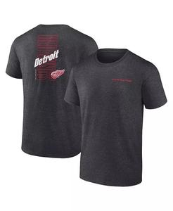 Футболка мужская Heather Charcoal Detroit Red Wings Backbone Fanatics