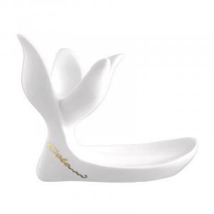 Фарфоровая подставка для яиц Ab ovo Black & White, набор белых 2 шт Luigi Colani, красочный