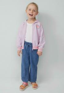 Толстовка s.Oliver MIT GLITZERPINT UND SMOK-DETAILS, Flieder/Light Pink