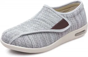 Мужские слипоны YSUEFIJO, женские кроссовки для бега и тенниса, обувь широкого размера, легкая, дышащая вязаная спортивная обувь, оксфорды на липучке, нескользящие спортивные туфли No Brand