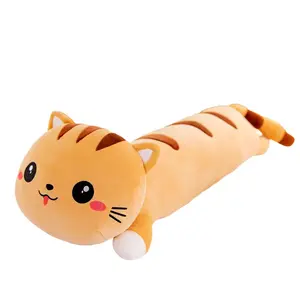 Плюшевая кукла с мультяшным котенком, высота 50см/60см/80см/100см/120см JIZHUAN, коричневый