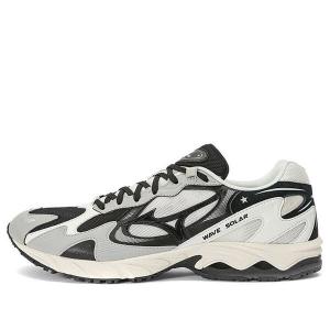 Кроссовки wave solar low 'cool grey black white' Mizuno, серый