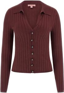 GUESS Женский экологичный длинный рукав риб Miranda свитер, Pure Choco