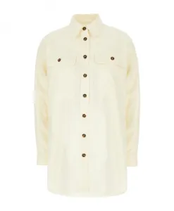 Стильная рубашка Weekend Max Mara, бежевый