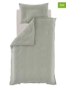 Комплект постельного белья из муслина зеленого цвета, 2 шт. Träumeland, 100x135 см