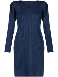 Pleats Please Issey Miyake плиссированное платье, синий