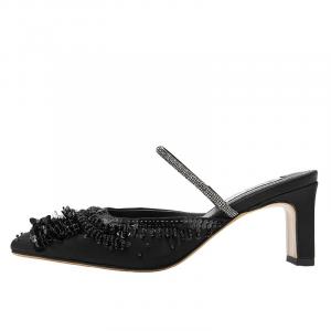 Мюли женские с закрытым носком женские Shoeszooo, серебряный