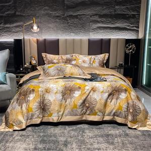 DUYHBAWRS Комплект постельного белья из египетского хлопка 800TC с цветочным принтом