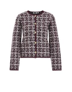 Вязаный кардиган WE Fashion, Wine Red