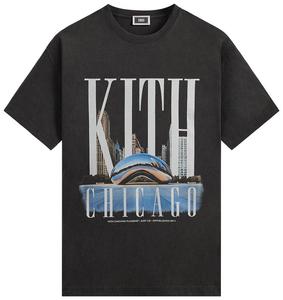 Винтажная футболка Kith Millennium Park, черная