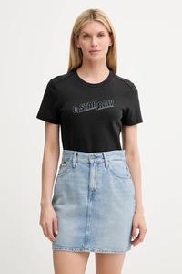 Хлопковая футболка G-Star, черный