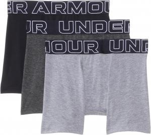 Боксеры Under Armour Kids Boxer Brief Underwear, цвет Steel