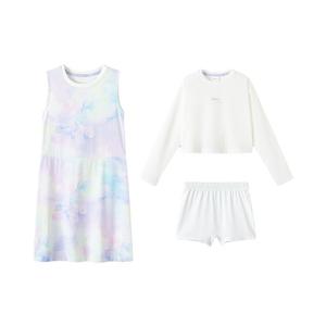 Детский спортивный комплект с юбкой для детей 3-7 лет SS25 6013 purple multicolor ASICS, фиолетовый